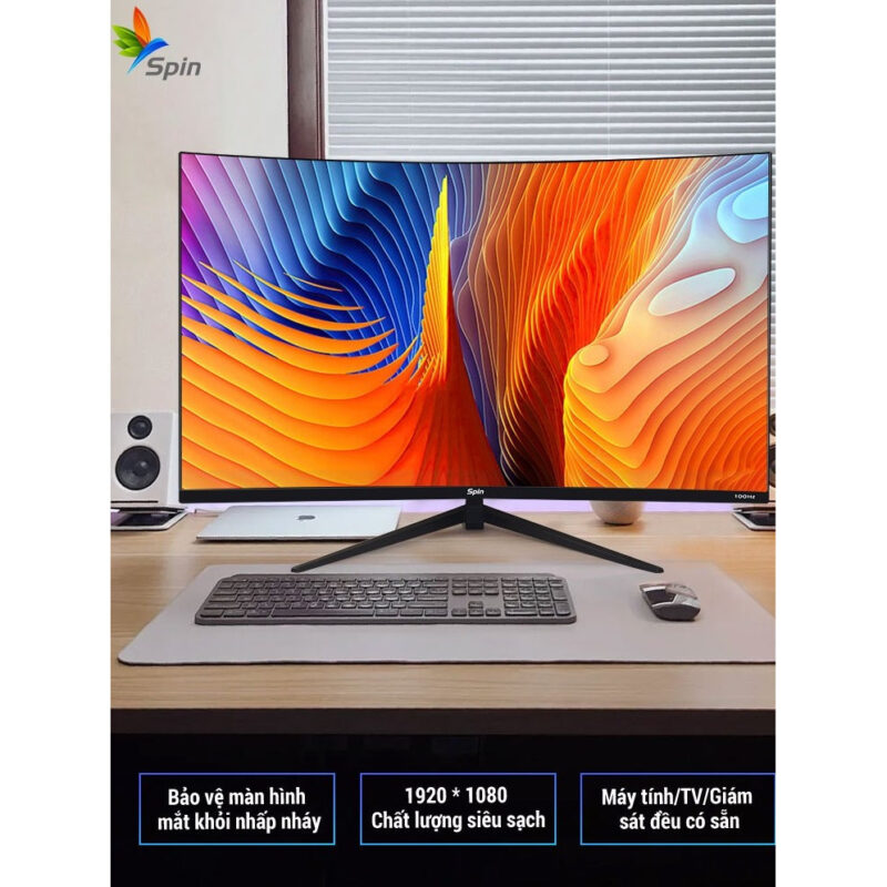 Màn hình cong Full HD 2k 100hz 24&27&32 inch 2ms Thời gian đáp ứng chơi game 1