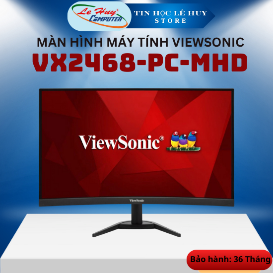 Màn Hình Cong ViewSonic VX2468-PC-MHD ( VA - 165Hz - 1ms - FreeSync chuyên game) - Hàng Chính Hãng 1
