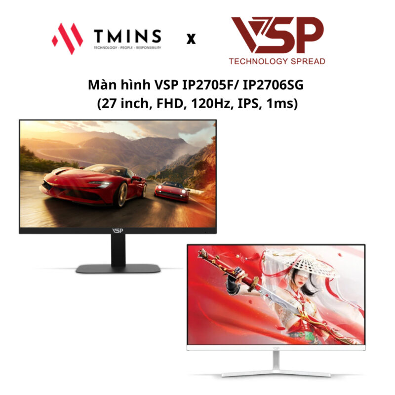 Màn hình VSP IP2705F/ IP2706SG (27 inch, FHD, 120Hz, IPS, 1ms) - Hàng Chính Hãng 1