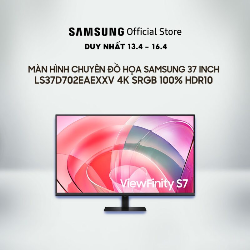 [MIỄN PHÍ VẬN CHUYỂN] Màn hình Chuyên đồ họa Samsung 37 inch LS37D702EAEXXV 4K sRGB 100% HDR10 1