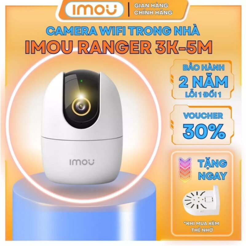 Camera Wifi Xoay 360 IMOU Trong Nhà A23 A32EP 3M 1080P, A52P 5M 3K, Ranger 2 Chính Hãng, BH 24 Tháng 1