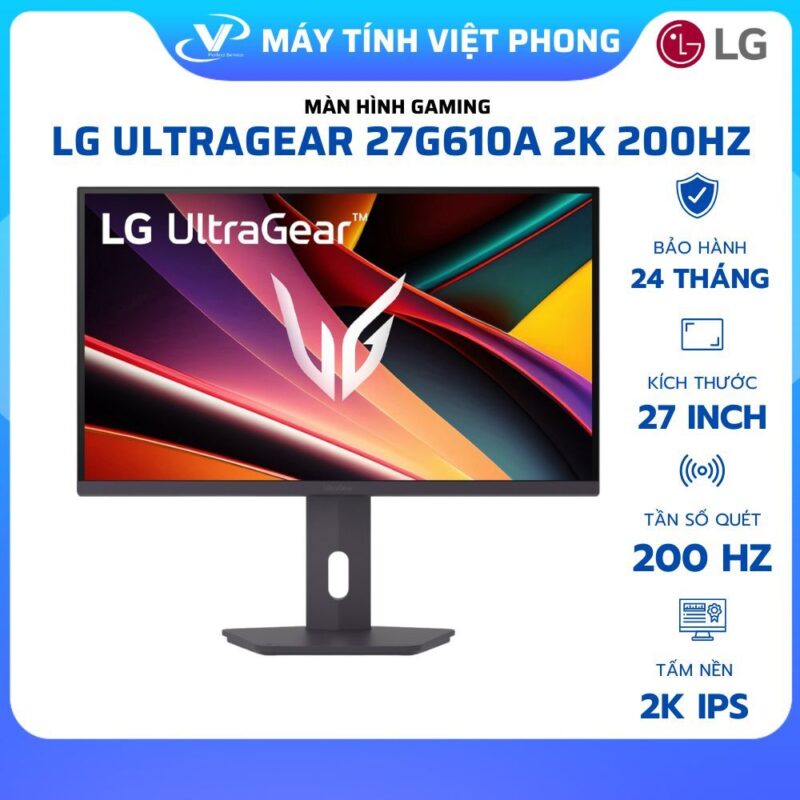 MÀN HÌNH GAMING LG ULTRAGEAR 27G610A 27" 2K QHD IPS 200Hz 1ms - Chính hãng bảo hành 2 năm 1
